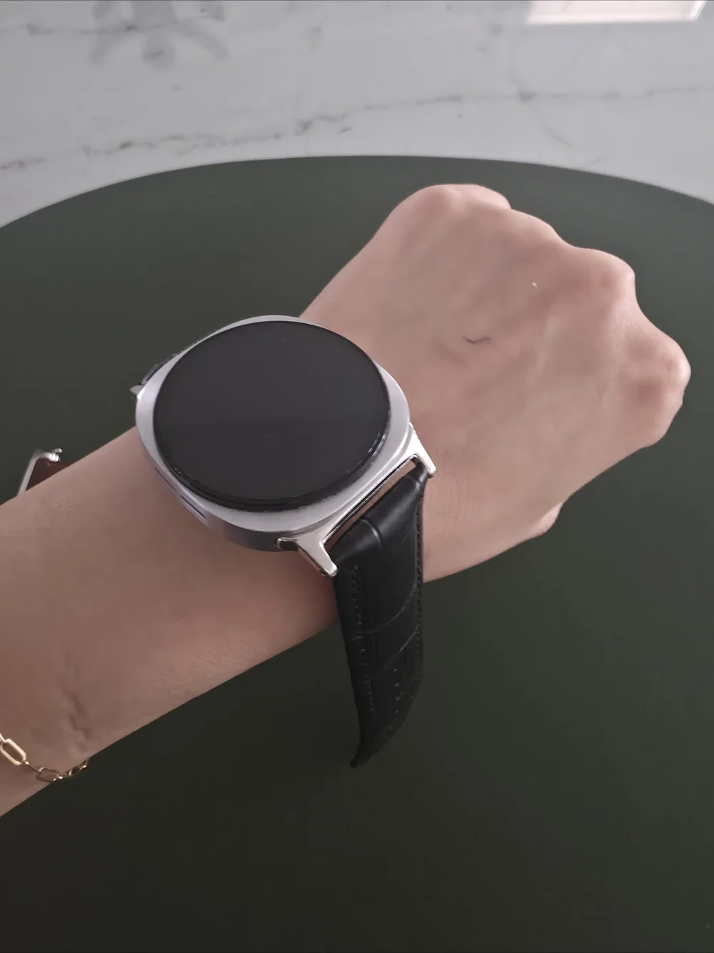 [2 set]PU Leather Strap for Galaxy Watch 8 in Brown and Black